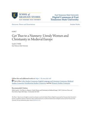 Unruly Women and Christianity in Medieval Europe Sarah E