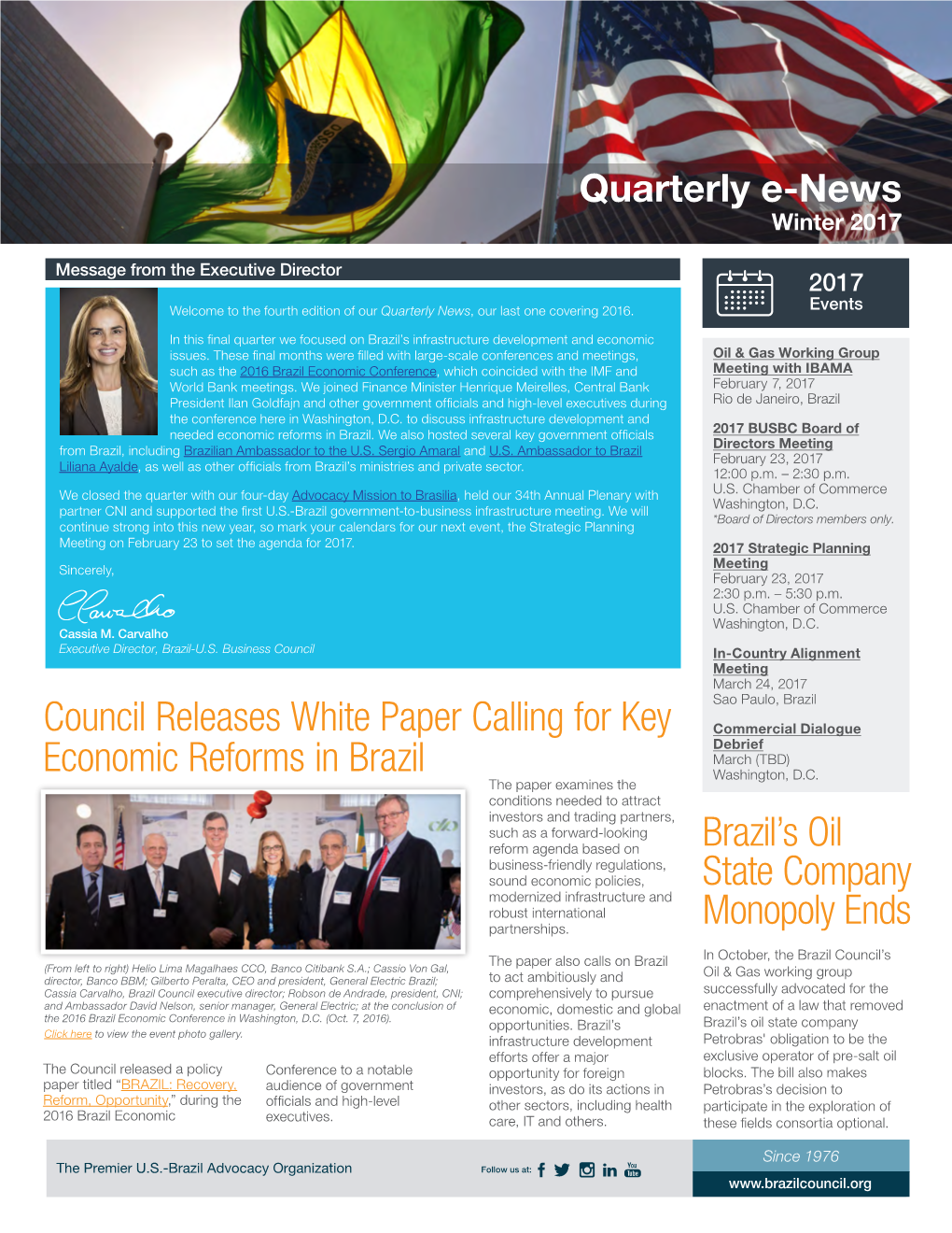 Quarterly E-News Winter 2017