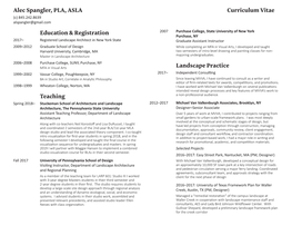 Alec Spangler, PLA, ASLA Education & Registration Teaching Landscape