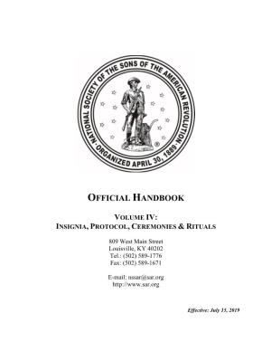 NSSAR Handbook Volume IV (15 July 2019)