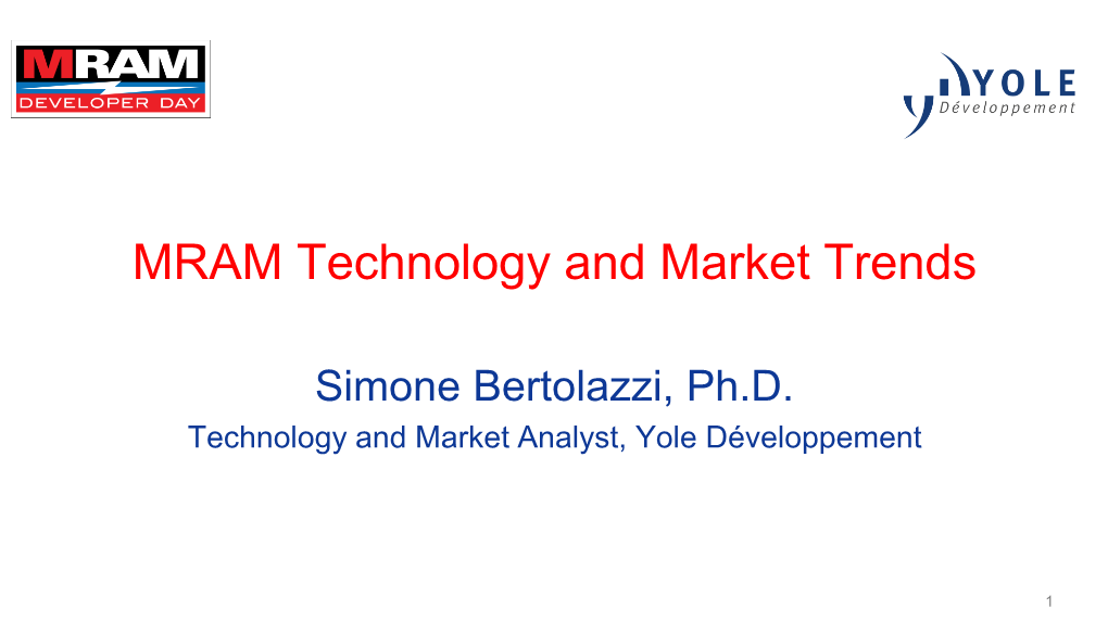 MRAM Technology and Market Trends