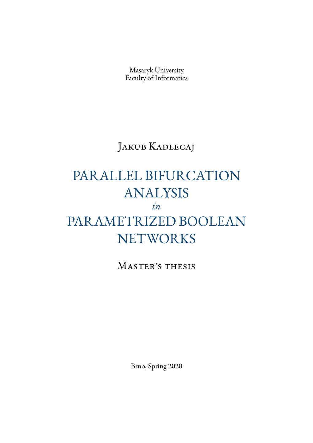 Parallel Bifurcation Analysis Parametrized