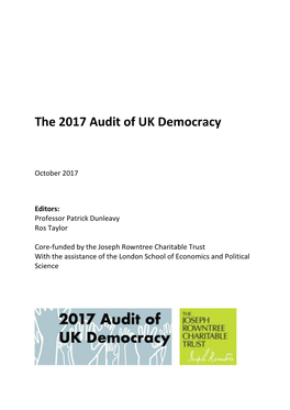 The 2017 Audit of UK Democracy