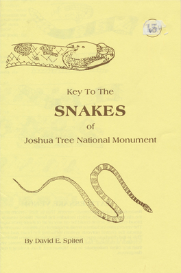 SNAKES of Joshua Tree National Monument