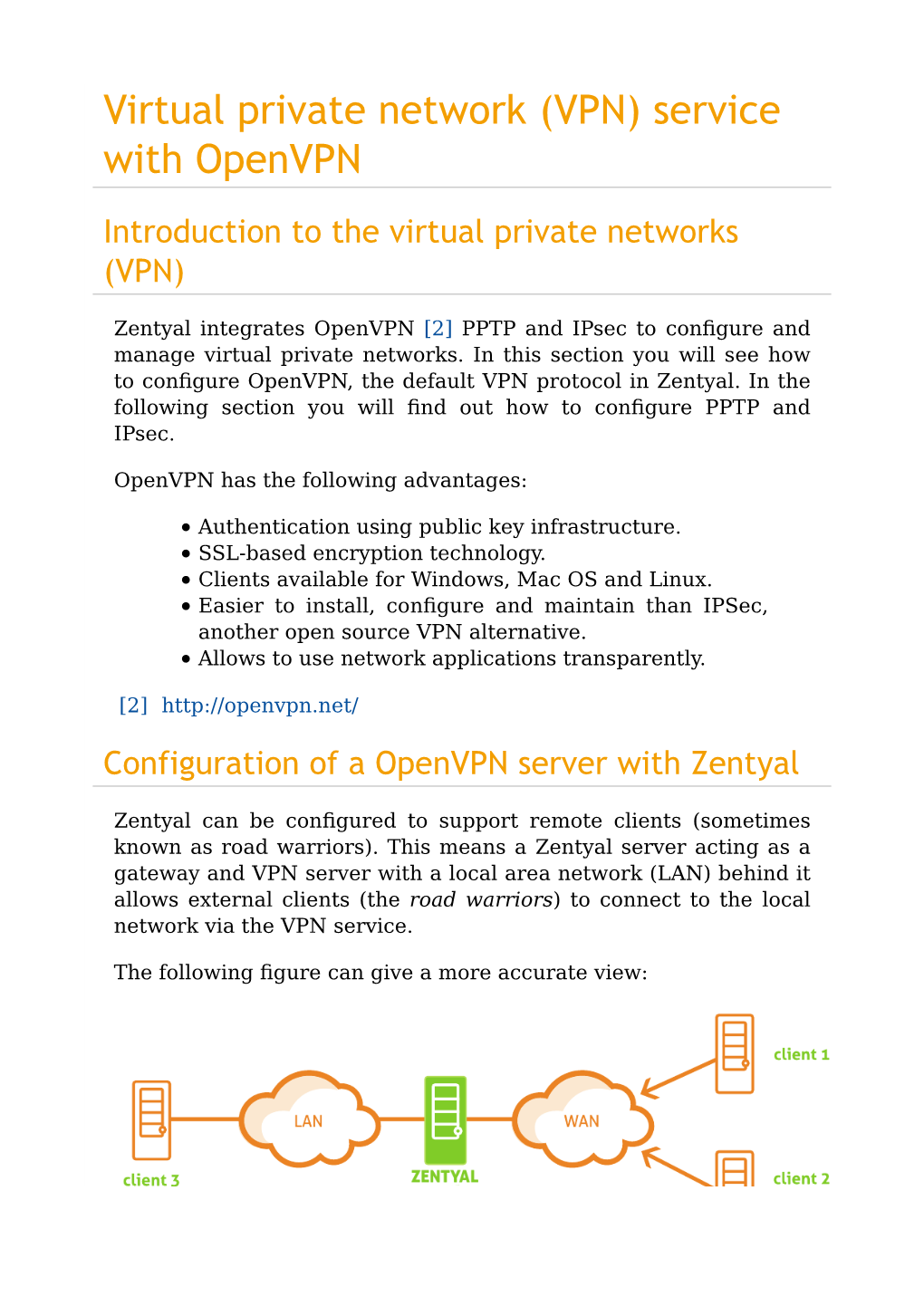 Virtual Private Network (VPN) Service with Openvpn