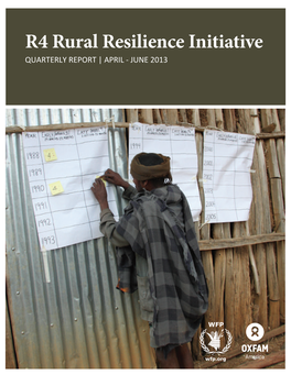R4 Rural Resilience Initiative Quarterly Report | April - June 2013