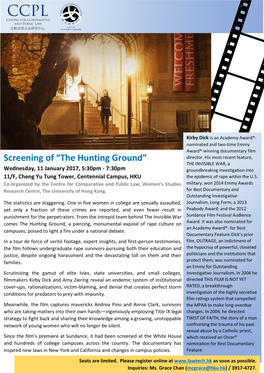 The Hunting Ground” Director