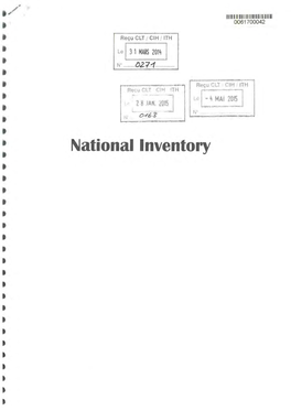 National Inventory 11111111111111111111111111111 0061700030 R E~U CLT