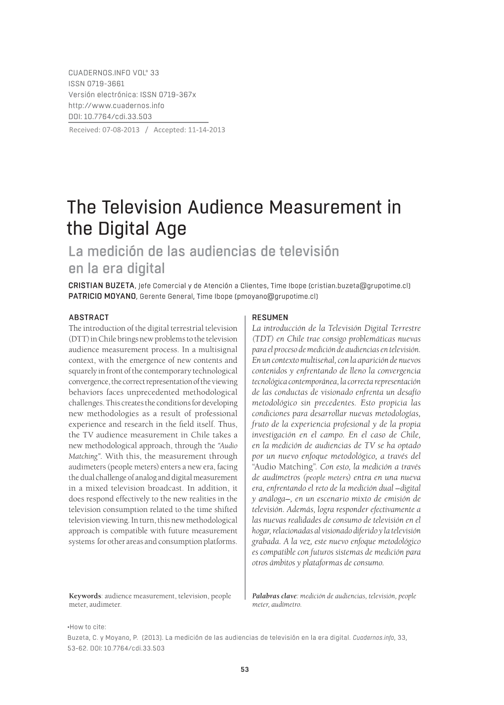 The Television Audience Measurement in the Digital Age