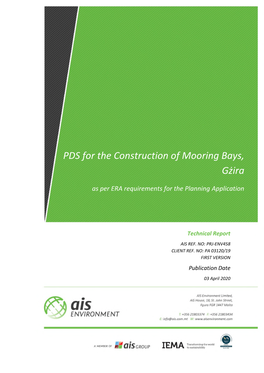 PDS for the Construction of Mooring Bays, Gżira