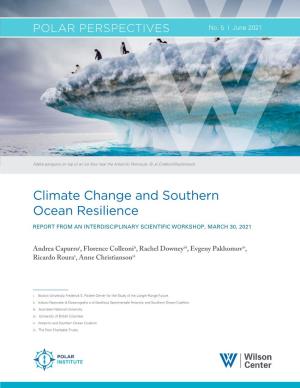 Climate Change and Southern Ocean Resilience