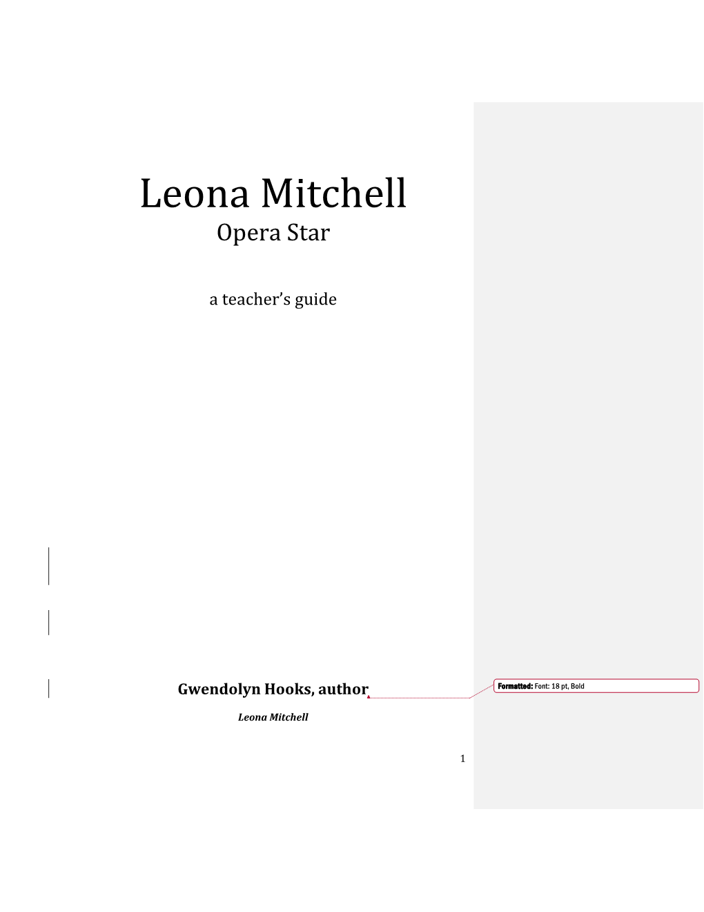 Leona Mitchell Opera Star