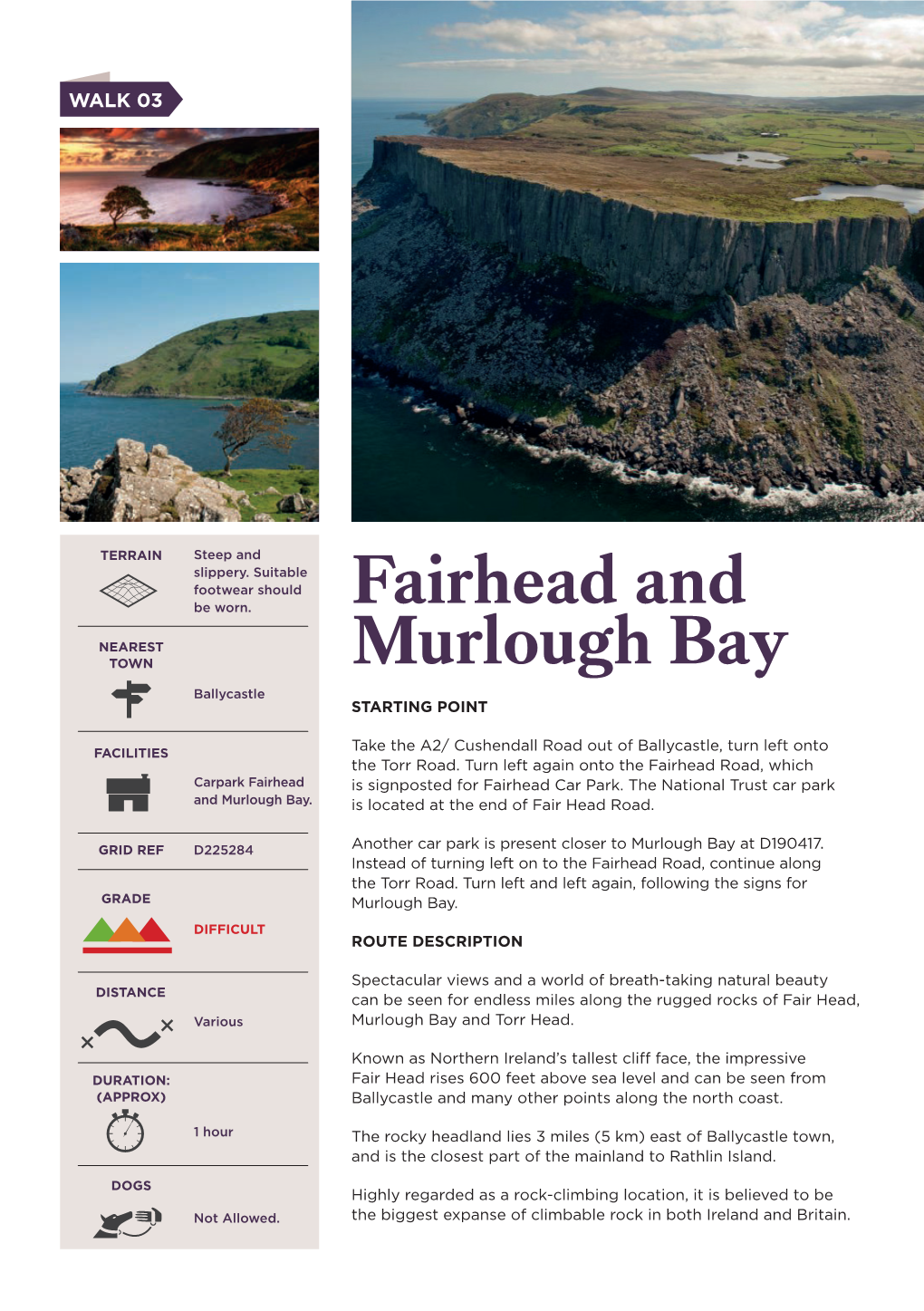 Fairhead and Murlough ¯