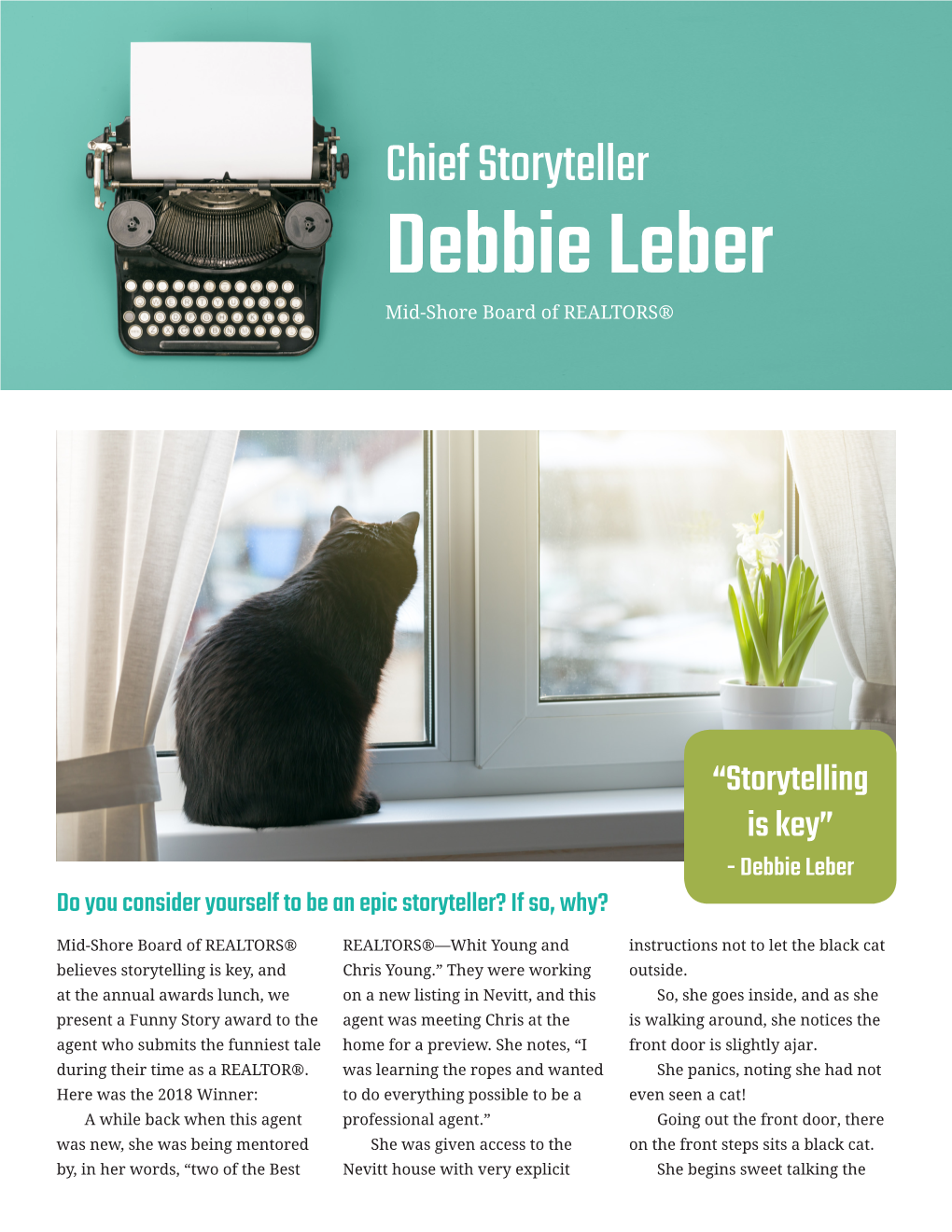 Debbie Leber Mid-Shore Board of REALTORS®