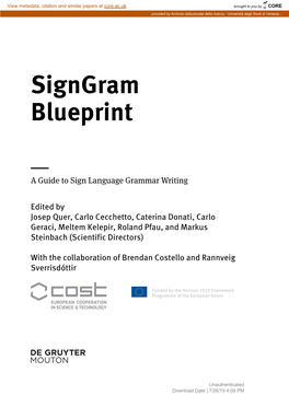 Signgram Blueprint