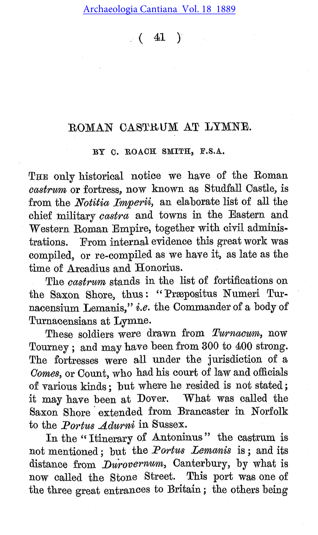 Roman Castrum at Lympne