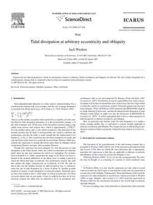 Tidal Dissipation at Arbitrary Eccentricity and Obliquity