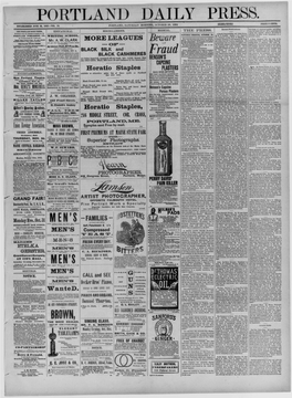 Portland Daily Press: December 23,1884
