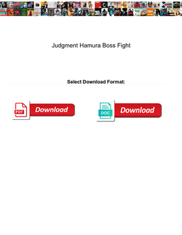 Judgment Hamura Boss Fight