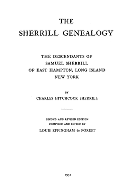 Sherrill Genealogy