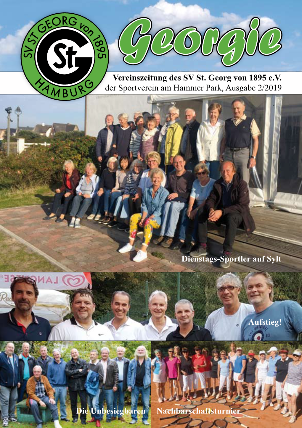 Vereinszeitung Des SV St. Georg Von 1895 E.V. Der Sportverein Am Hammer Park, Ausgabe 2/2019