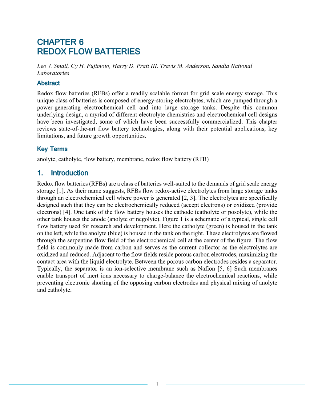 DOE ESHB Chapter 6 Redox Flow Batteries