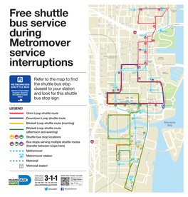 Free Shuttle Bus Service During Metromover Service Interruptions