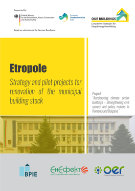 Etropole Municipal Administration DESCTIPTION CONCLUSIONS of the from the BUILDING: ENERGY AUDIT
