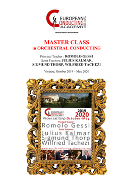 Masterclasses in Orchestral Conducting