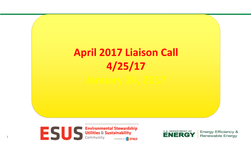 SAG Liaison Call-April