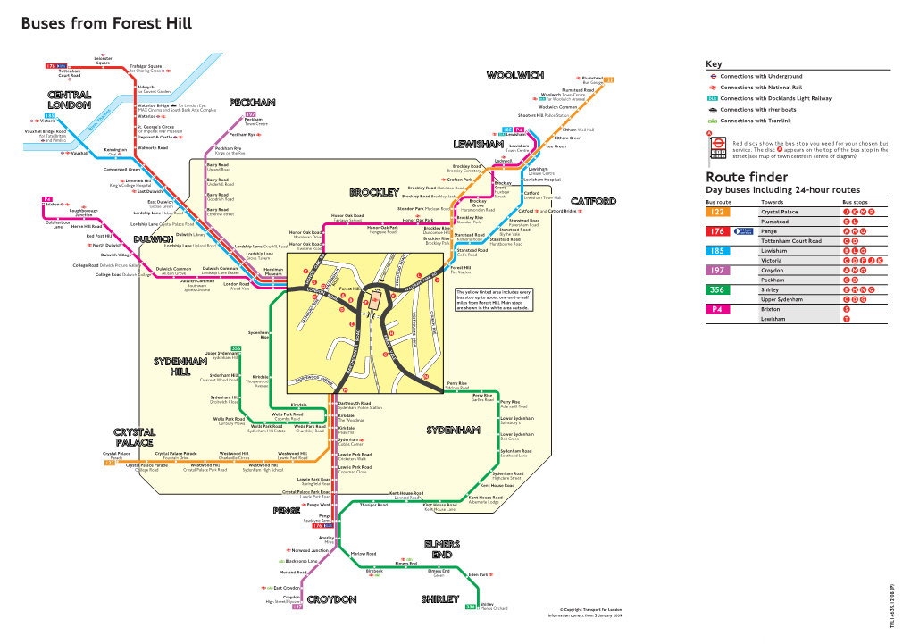 Buses from Forest Hill CROYDON SHIRLEY