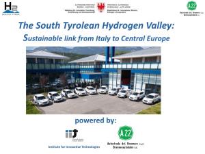 The South Tyrolean Hydrogen Valley: Sustainable Link From