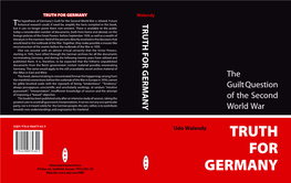 Truth for Germany Cover.Indd