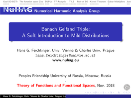 Banach Gelfand Triple: a Soft Introduction to Mild Distributions
