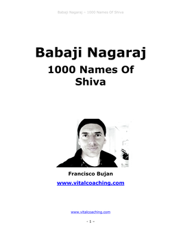 1000 Names of Shiva