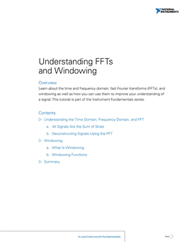 Understanding Ffts and Windowing
