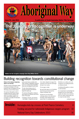 The Journey to Recognition Is Underway