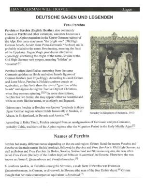 Names of Perchta
