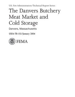 TR-151 the Danvers Butchery Meat Market and Cold Storage