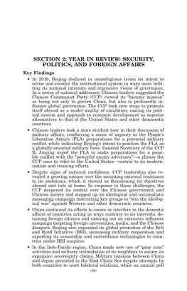 Section 2: Year in Review: Security, Politics, and Foreign Affairs