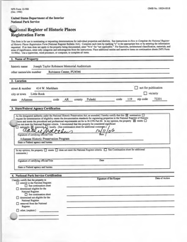 Ional Register of Historic Places Registration Form