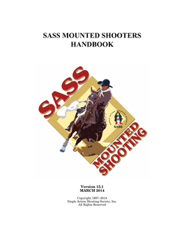 Sass Mounted Shooters Handbook