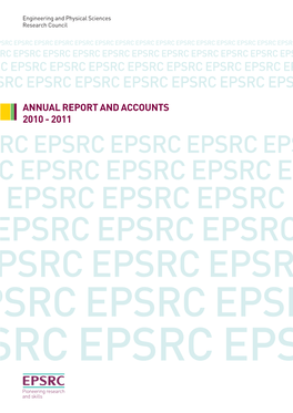 EPSRC Annual Report and Accounts, 2010-2011