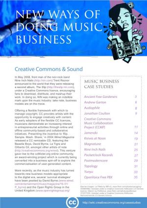New Ways of Doing Music Business