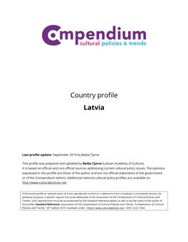 Country Profile Latvia