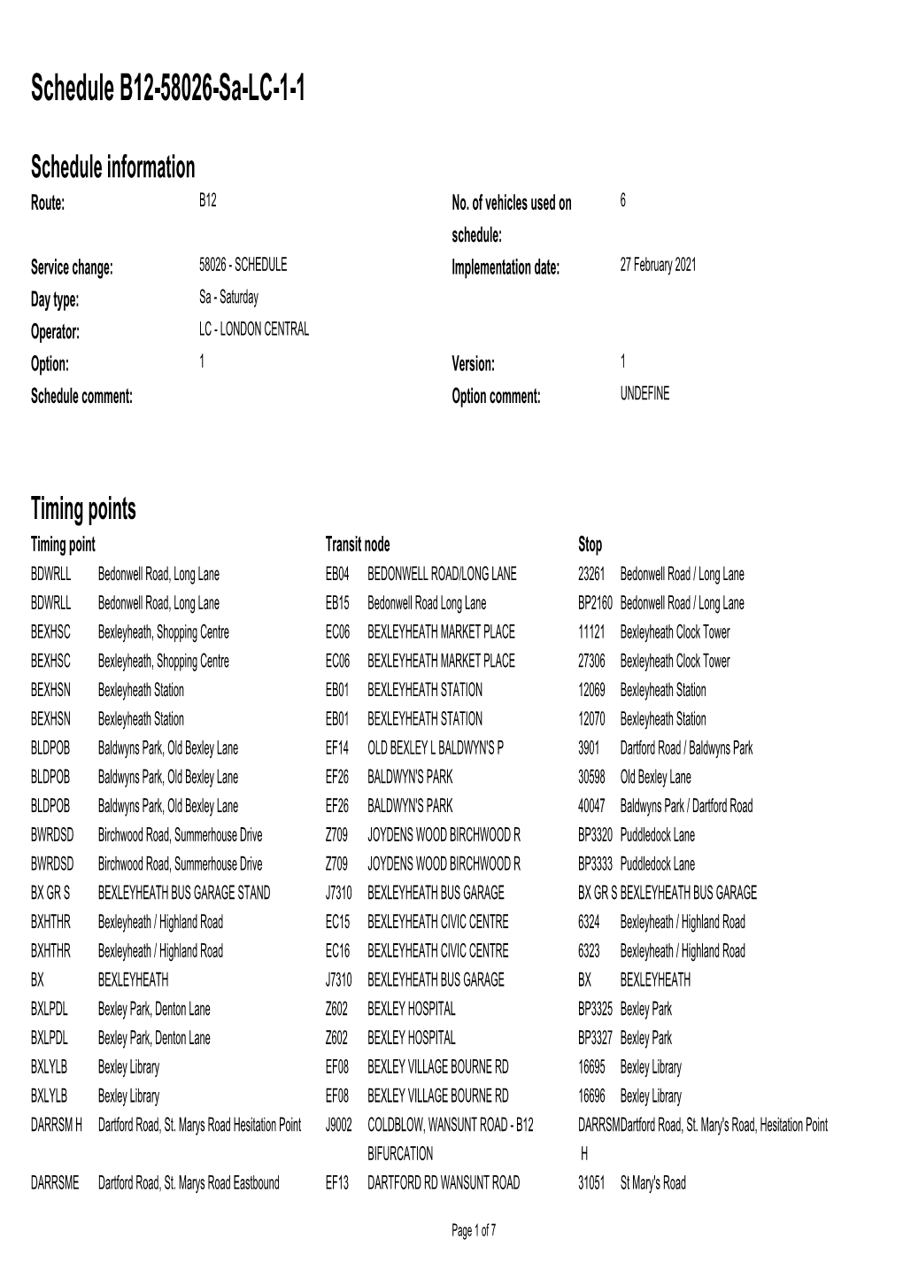 Standard Schedule B12-58026-Sa-LC-1-1