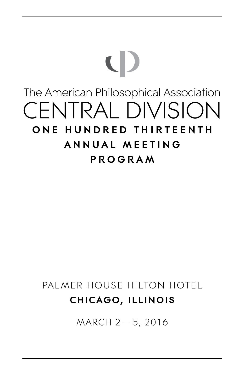 APA Central Division 2016 Meeting Program