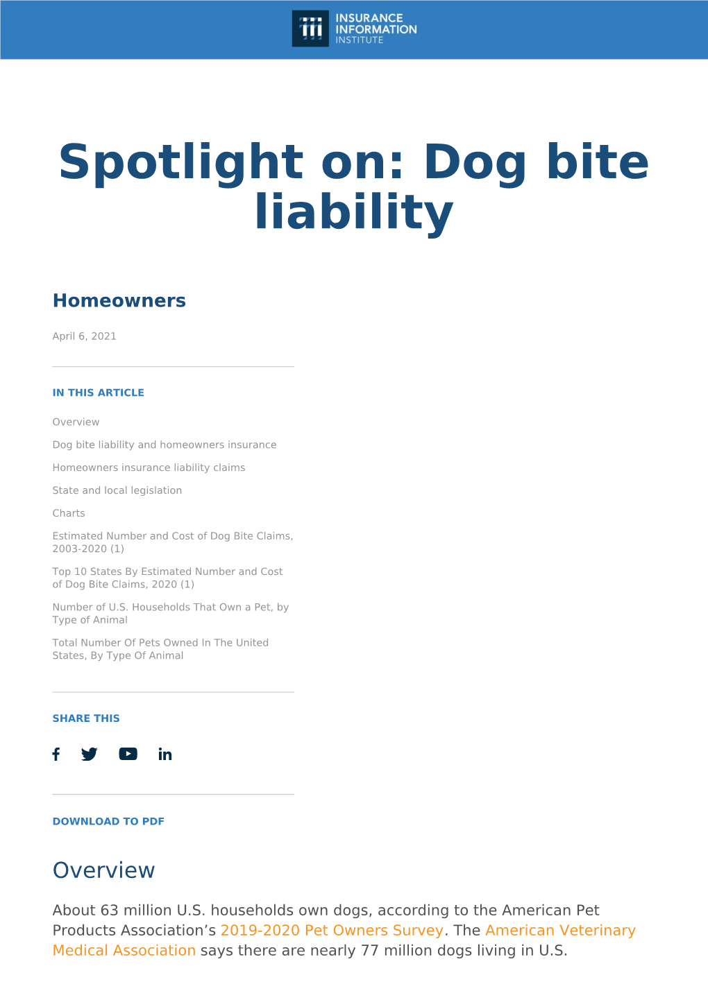 Dog Bite Spotlight On