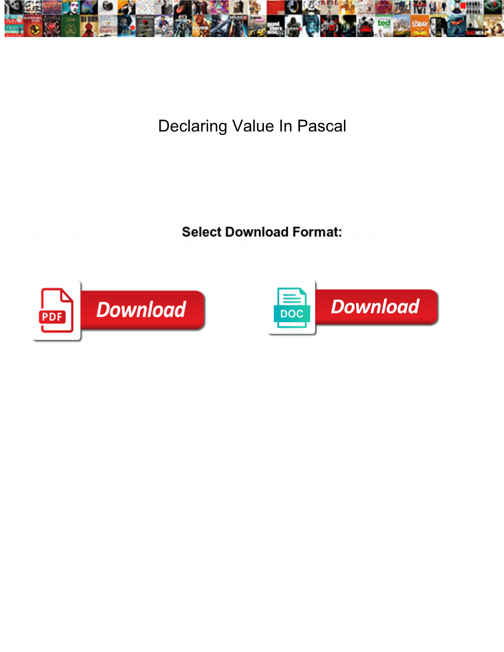 Declaring Value in Pascal