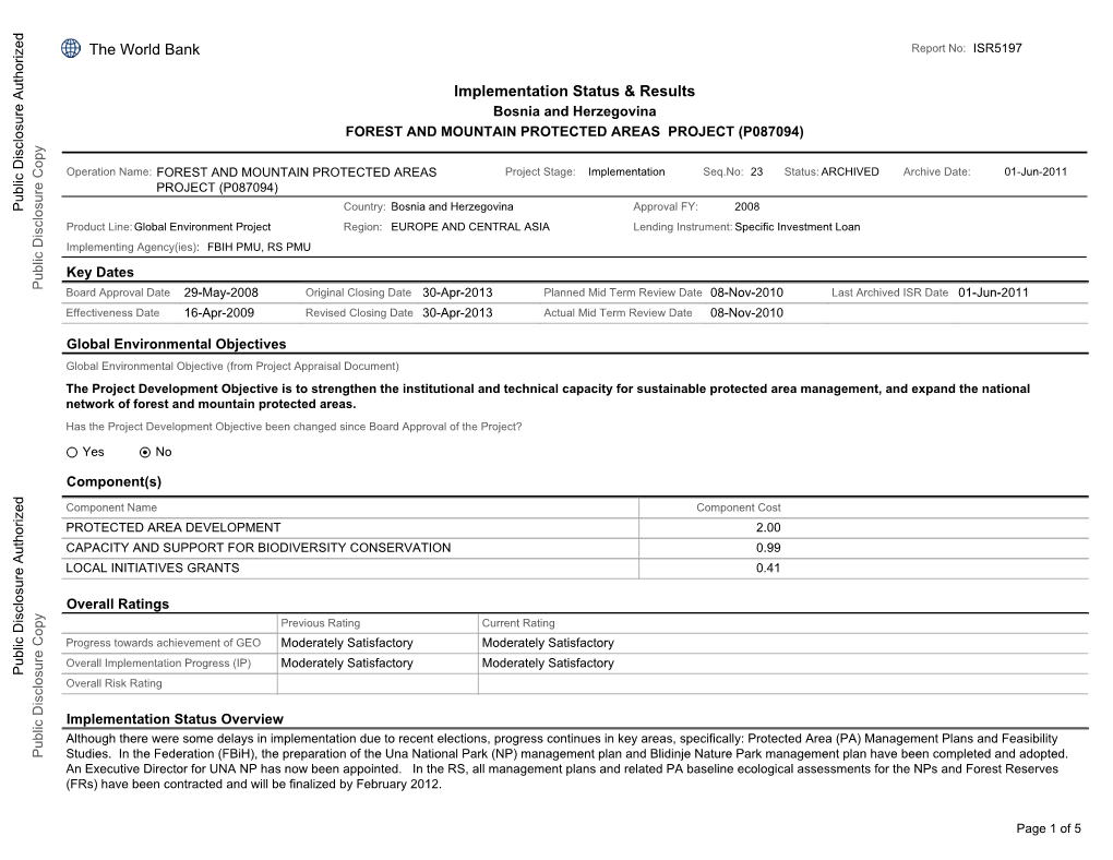 World Bank Document